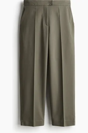 H&M Elegante Zigarettenhose - Grün