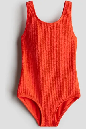 H&M Badeanzug mit Struktur - Orange