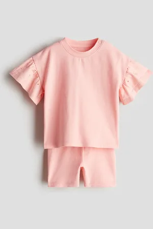 H&M 2-teiliges Set aus Baumwolljersey - Pink