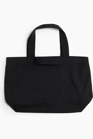 H&M Canvas-Shopper - Schwarz
