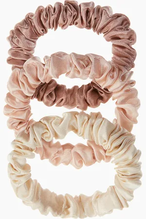 H&M 3er-Pack Scrunchies aus Seide - Orange