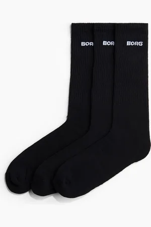 H&M Essential Crew Sock 3p - Schwarz