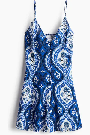H&M Trägerkleid in A-Linie - Blau