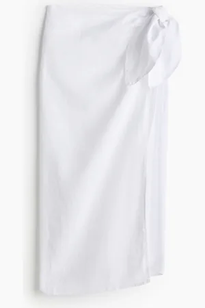 H&M Pareo aus Leinen - Weiß