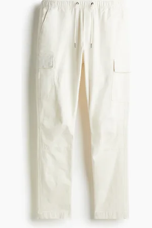 H&M Cargohose in Slim Fit - Weiß
