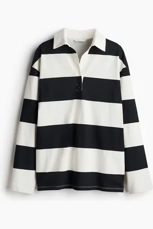 H&M Poloshirt in Loose Fit - Blau