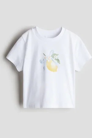 H&M T-Shirt mit Motivprint - Weiß