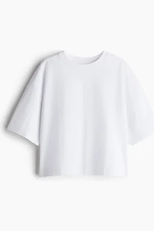 H&M Kastiges T-Shirt - Weiß