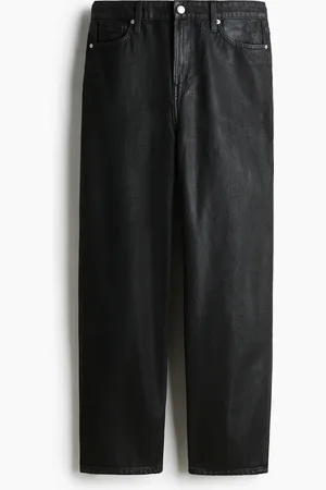 H&M Barrel High Jeans - Schwarz