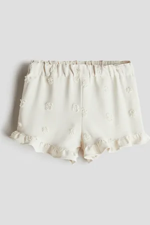 H&M Shorts mit Volantbesatz - Beige