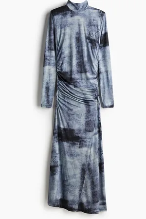 H&M Areengzp Long Dress - Blau