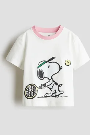 H&M Baumwoll-T-Shirt mit Motivprint - Weiß