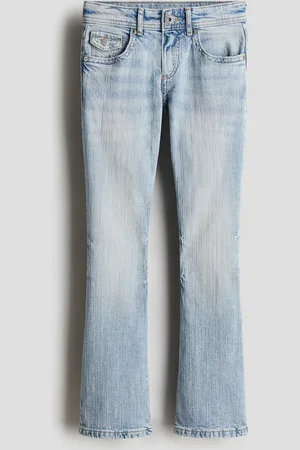 H&M Flared Leg Low Jeans - Blau