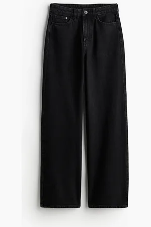 H&M Wide Ultra High Jeans - Schwarz