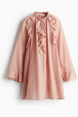H&M Volantkleid - Orange