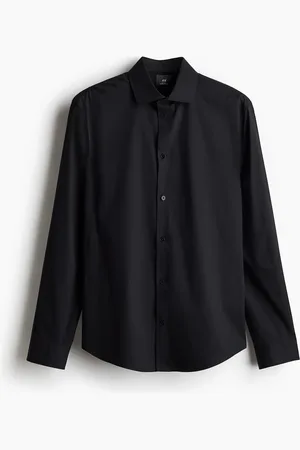 H&M Hemd in Slim Fit - Schwarz