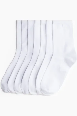 H&M 7er-Pack Socken - Weiß