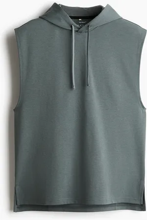 H&M Ärmelloser Sport-Hoodie mit DryMove™ Regular Fit - Grün