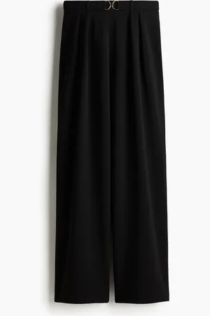 H&M Elegante Hose mit Ziertrense - Schwarz
