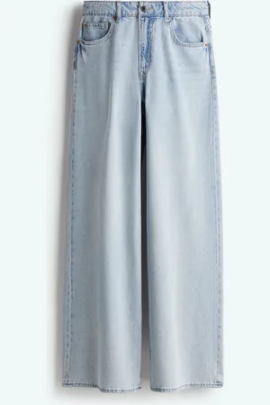H&M Wide High Jeans - Blau