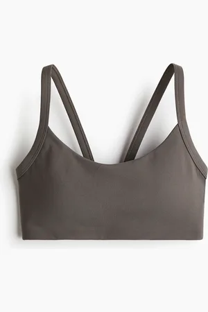 H&M Sport-BH mit SoftMove™ Medium Support - Grau
