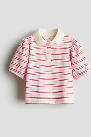 H&M Poloshirt mit Puffärmeln - Pink