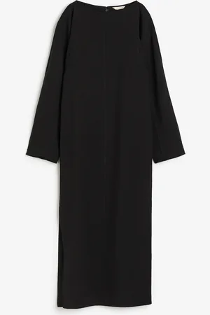H&M Langes Kleid aus Wollmix - Schwarz