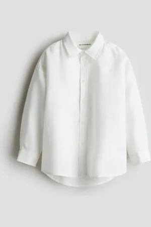 H&M Leinenhemd - Weiß