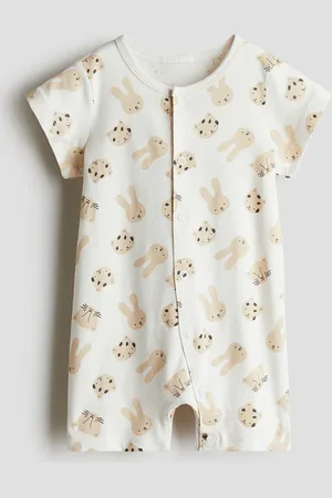 H&M Bedruckter Pyjama - Weiß
