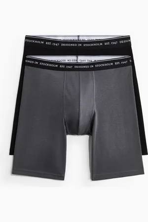 H&M 2er-Pack COOLMAX® Lange Trunks - Grau