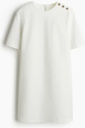 H&M Kleid in A-Linie - Weiß
