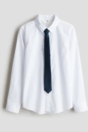 H&M 2-teiliges Set mit Hemd und Krawatte - Weiß