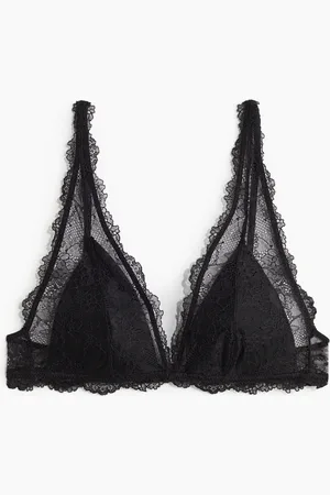H&M Wattierter Soft-BH aus Spitze - Schwarz