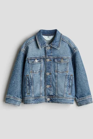 H&M Denimjacke in Loose Fit - Blau