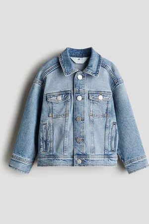 H&M Denimjacke in Loose Fit - Blau