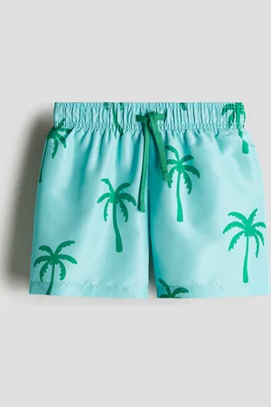 H&M Gemusterte Badeshorts - Türkis