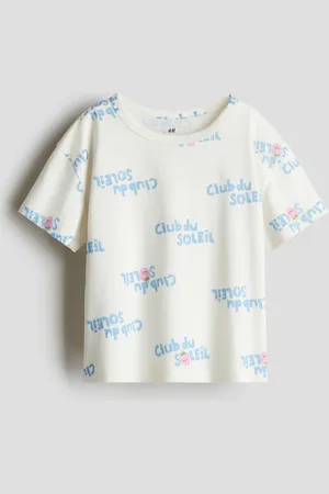 H&M Jerseyshirt mit Print - Weiß
