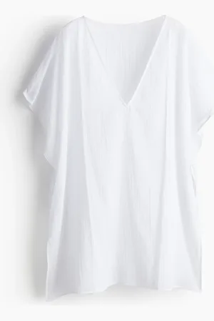 H&M Oversized Strandkaftan - Weiß