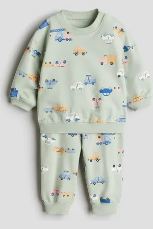 H&M 2-teiliges Sweatshirt-Set - Grün