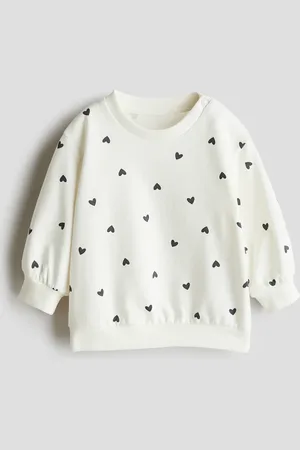 H&M Sweatshirt aus Baumwolle - Weiß