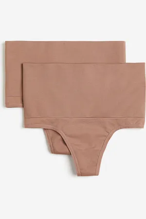H&M 2er-Pack Tangas Medium Shape - Beige