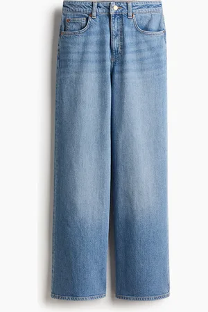 H&M Wide High Jeans - Blau