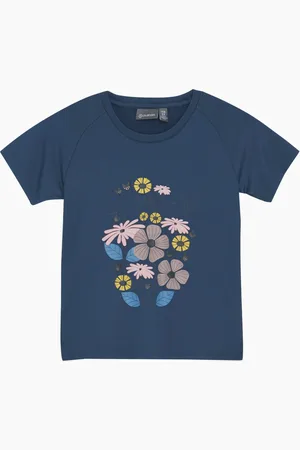 H&M T-shirt W. Print - Blau