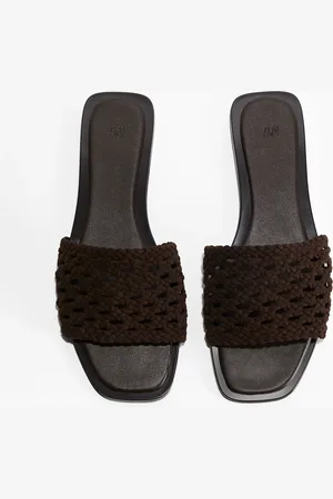 H&M Sandalen mit Flechtriemen - Braun