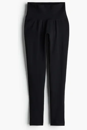 H&M Shape Seamless Tights - Schwarz