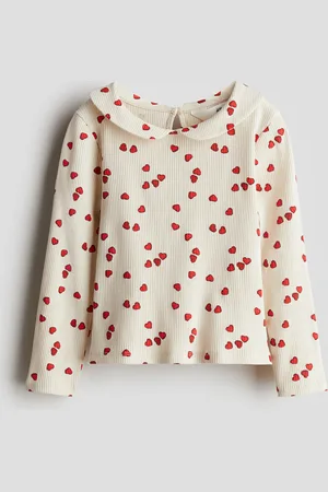 H&M Jerseyshirt mit Kragen - Beige
