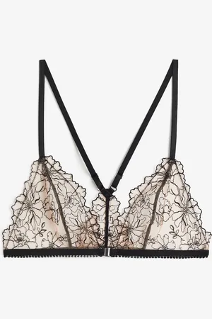 H&M Soft-BH mit Stickerei - Beige