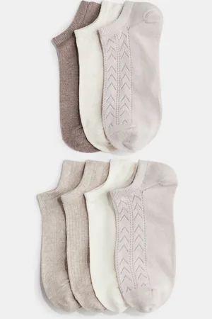 H&M 7er-Pack Kurzsocken - Beige