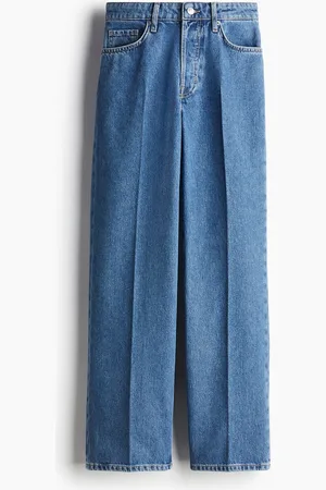H&M Straight Regular Jeans - Blau