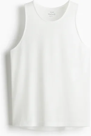 H&M Sport-Tanktop mit DryMove™ in Regular Fit - Weiß
